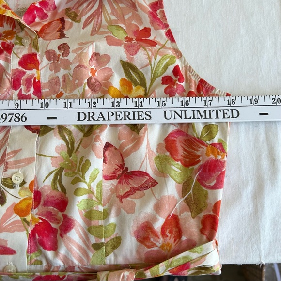 Chloe & Rene Botanical Print Sleeveless Fit & Flare Midi Dress - Picture 9 of 10